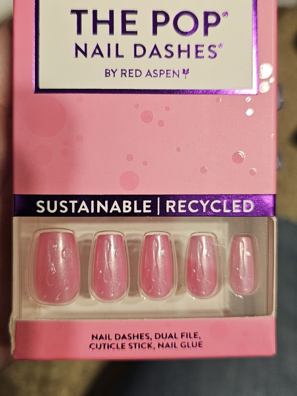 Red Aspen The Pop Pink Press-On Nails
